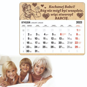 Kalendarz Na Dzień Babci Wiszący Na Ścianę