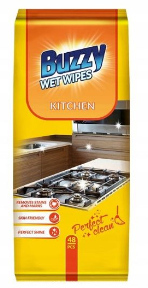 Buzzy Wet Wipes Kitchen chusteczki nawilżające 48