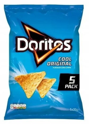 5x30g DORITOS Chipsy cool original 5pak UK