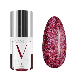 Lakier hybrydowy Glitter Grape Vasco 6 ml