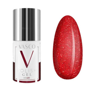 Lakier hybrydowy Glitter Crimson Vasco 6 ml
