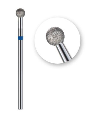 Frez diamentowy do skórek kulka niebieska 3 mm