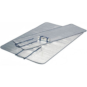 Mata high peak alu mat duo podwójna 190x120cm srebrna 41095