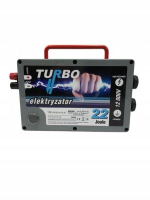 Pastuch elektryczny TURBO 22J 12V 230V OGRODZENIA
