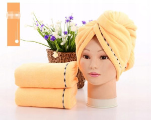 Superchłonny ręcznik do włosów turban