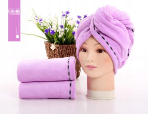 Superchłonny ręcznik do włosów, turban