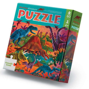 Holograficzne puzzle 60 el. Olśniewające dinozaury