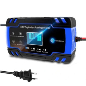 Ładowarka samochodowa 12/24V LCD AUTO AKUMULATOR
