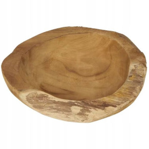 Miska z drewna tekowego 18 x 5 cm Taca