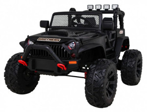 Samochód na akumulator Jeep Terenowy BROTHERS Czarny