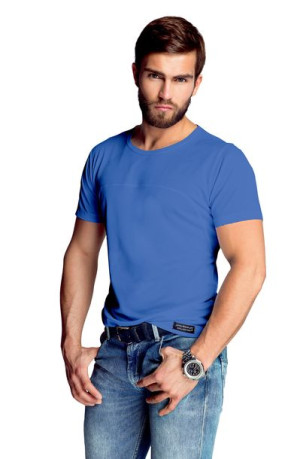 Koszulka męska James z jedwabiu wiskozowego 56/XXL jeansowy