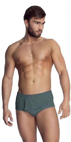 Wygodne slipy męskie Elegant 56/XXL oliwkowy