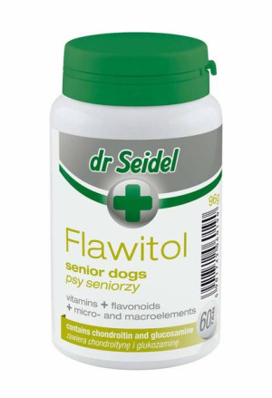 Dr Seidel FLAWITOL dla psów seniorów Preparat witaminowo-mineralny z flawon