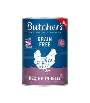 BUTCHER'S Original Recipe in Jelly, karma dla psa, kawałki z kurczakiem w g