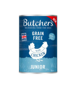 BUTCHER'S Original Junior, karma dla psa, kawałki z kurczakiem w galaretce,