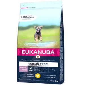 EUKANUBA Puppy Chicken S/M Grain Free 3kg