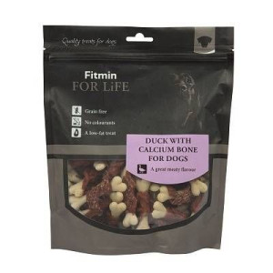 FITMIN DOG TREAT DUCK z kością wapniową 400g