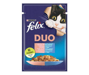 FELIX Fantastic Duo z łososiem i sardynką  w galaretce 85g