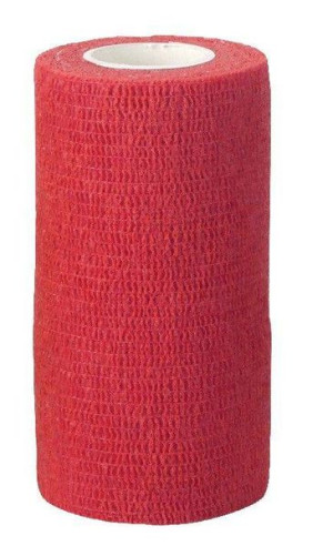 Kerbl Samoprzylepny bandaż EquiLastic, 7,5 cm, czerwony