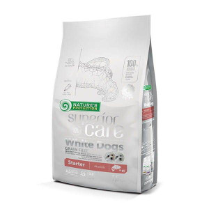 NATURES PROTECTION  Superior Care  White Dogs Grain Free Salmon Starter All