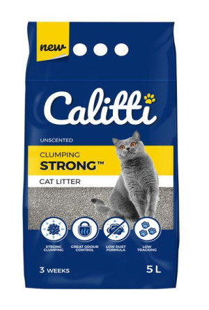 Calitti® STRONG™ Unscented Żwirek bentonitowy dla kota bezzapachowy 5 l