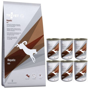 TROVET HLD Hepatic (dla psa) 12,5kg + HLD Hepatic 6x400g