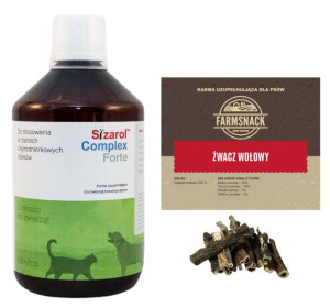 BIOVICO Sizarol Complex Forte 500 ml + FarmSnack Żwacz wołowy 1kg