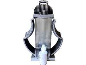 Znicz lampion ARTEMIDA+WKŁAD LED BIAŁY