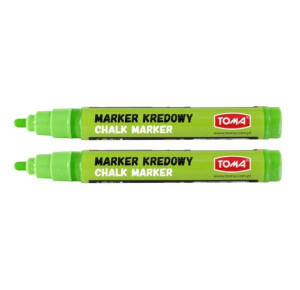 Marker Kredowy Toma To-292 Potykacz Zielony - Zestaw X2