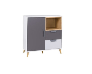 Komoda  z Szufladami  Półkami 80 cm JAŚ