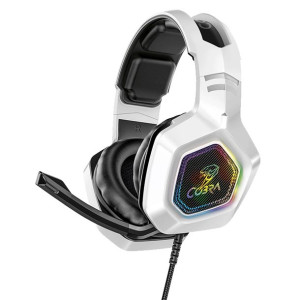 Słuchawki COBRA CR600RGB Białe