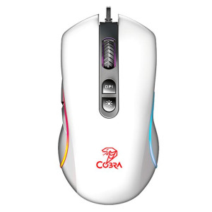 Mysz COBRA HORWIN GM30RGB Biała