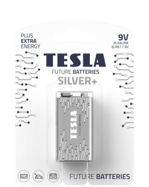 Bateria TESLA 9V Silver+