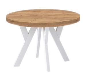 Stół okrągły Mk3 LOFT DĄB CRAFT rozkładany 110/210