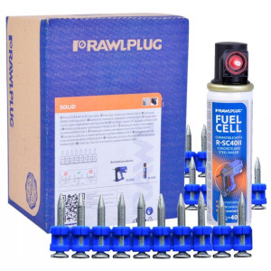 Rawlplug gwoździe do betonu do osadzaka SC40, 32MM 1000SZT/OPAK + Gaz GP5