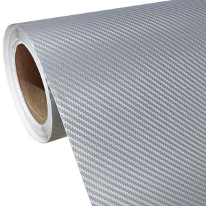Okleina Meblowa Srebrny Carbon 3D 151x50cm