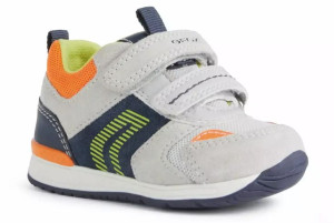 Sneakersy GEOX B150RB chłopięce szary skórzane