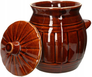Beczka Ceramiczna Kamionka 2,7l Garnek Do Kiszenia
