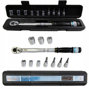 Bass Klucz Dynamometryczny 3/8'' 20-110nm Nasadki