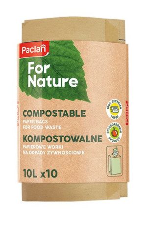 Worki Kompostowalne Paclan For Nature 10 szt. 10L