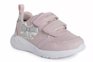 Sneakersy GEOX B254TA dziewczęce różowy respira rzepy