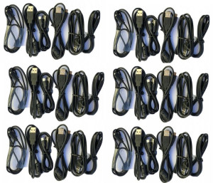 50x Kabel Micro Usb Czarny Do Telefonów Tabletów
