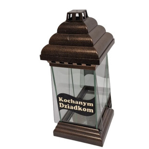 Znicz Kapliczka HK-7 Kochanym Dziadkom 31cm Złoty