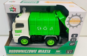 Samochód śmieciarka na baterie z dźwiękiem 8521