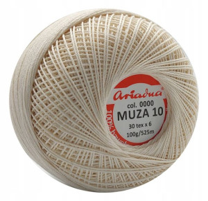Kordonek Muza 10 525 m 100 g 0000 ECRU