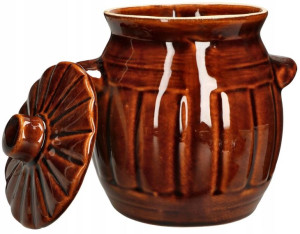 Beczka Ceramiczna Kamionkowa 1,2 L Do Kiszenia