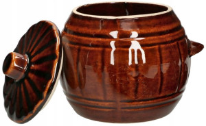 Beczka Ceramiczna Kamionkowa 1 L Garnek Do Kiszenia