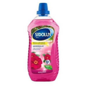 SIDOLUX, uniwersalny płyn do mycia, dzika róża, 1 L