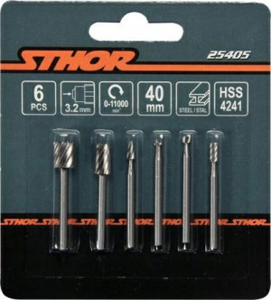 Sthor Frezy Hss Do Szlifierki Mini 6cz. 3,2mm