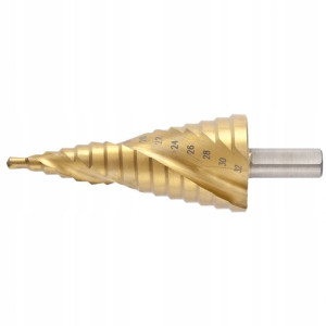 Wiertło Stopniowe Spiralne 4-32mm Stożkowe Hss